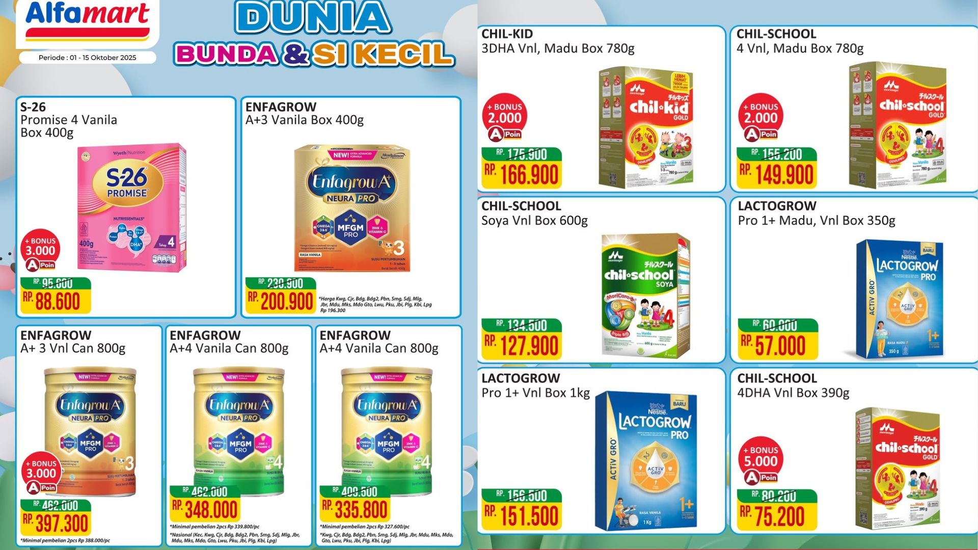 Promo Susu Alfamart 1-15 Oktober 2025 (instagram)